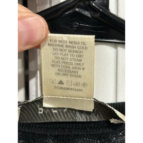 Plein Air Black Open Front Long Cardigan Sweater Sz XL - Picture 7 of 8